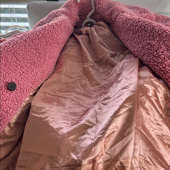 Pink J Crew Teddy Pea Coat - Picture 6 of 7